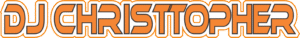 logo dj christopher 8 texto laranja ok